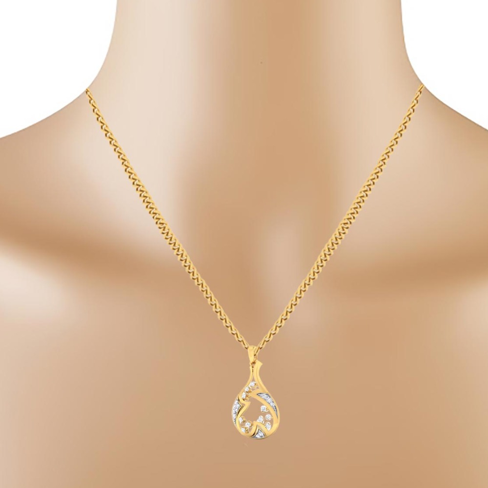 Delicate diamond pendant - Image 2