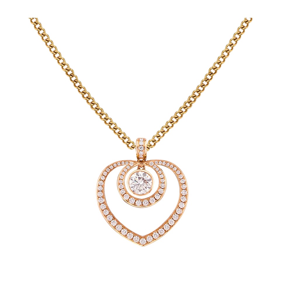 2 liner heart shape pendent