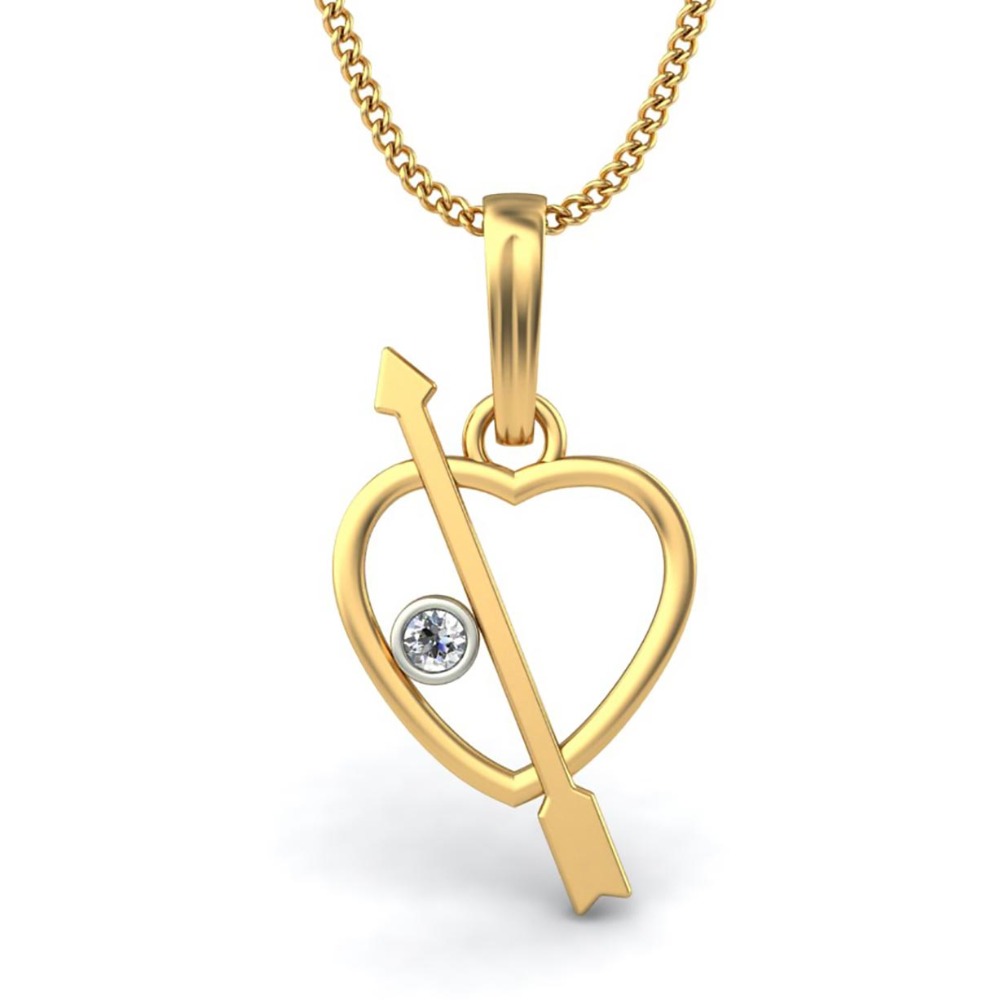 heart with arrow pendant