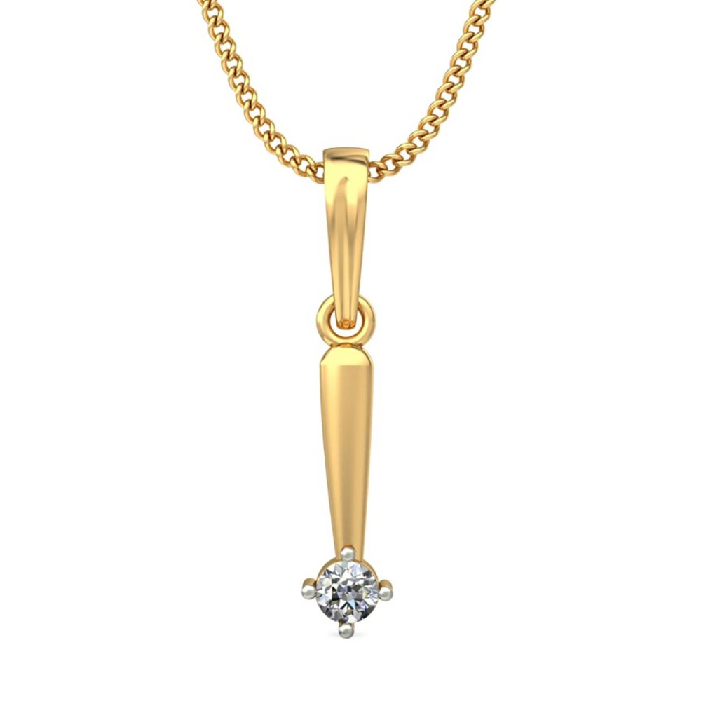 solitaire diamond pendant