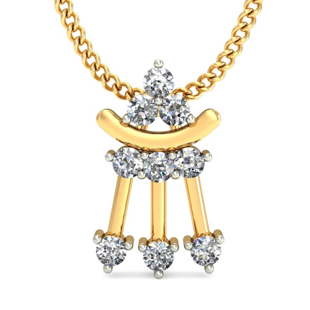 delicate diamond pendant