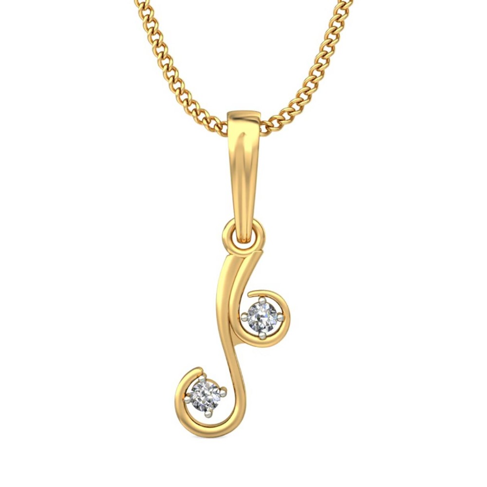 delicate curves pendant