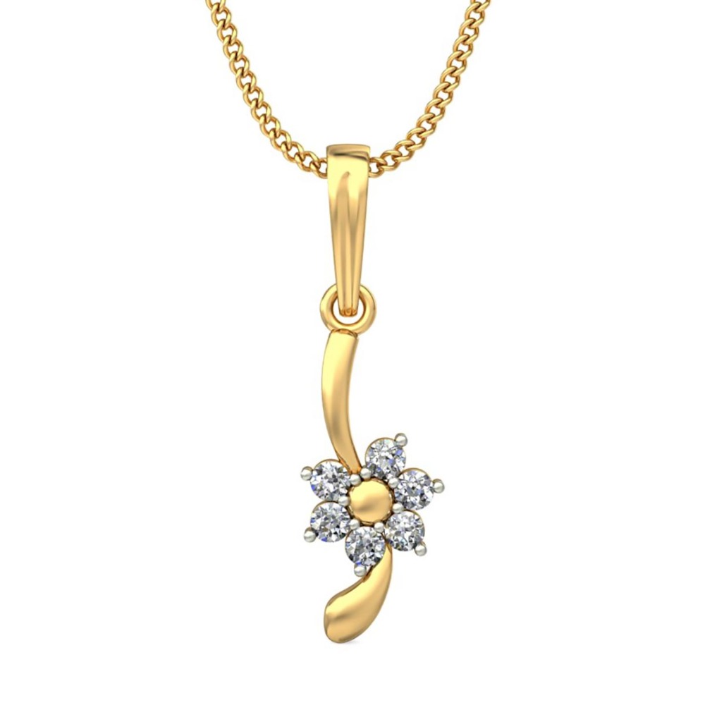 twist diamond pendant