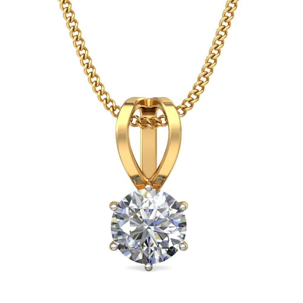 solitaire diamond pendant