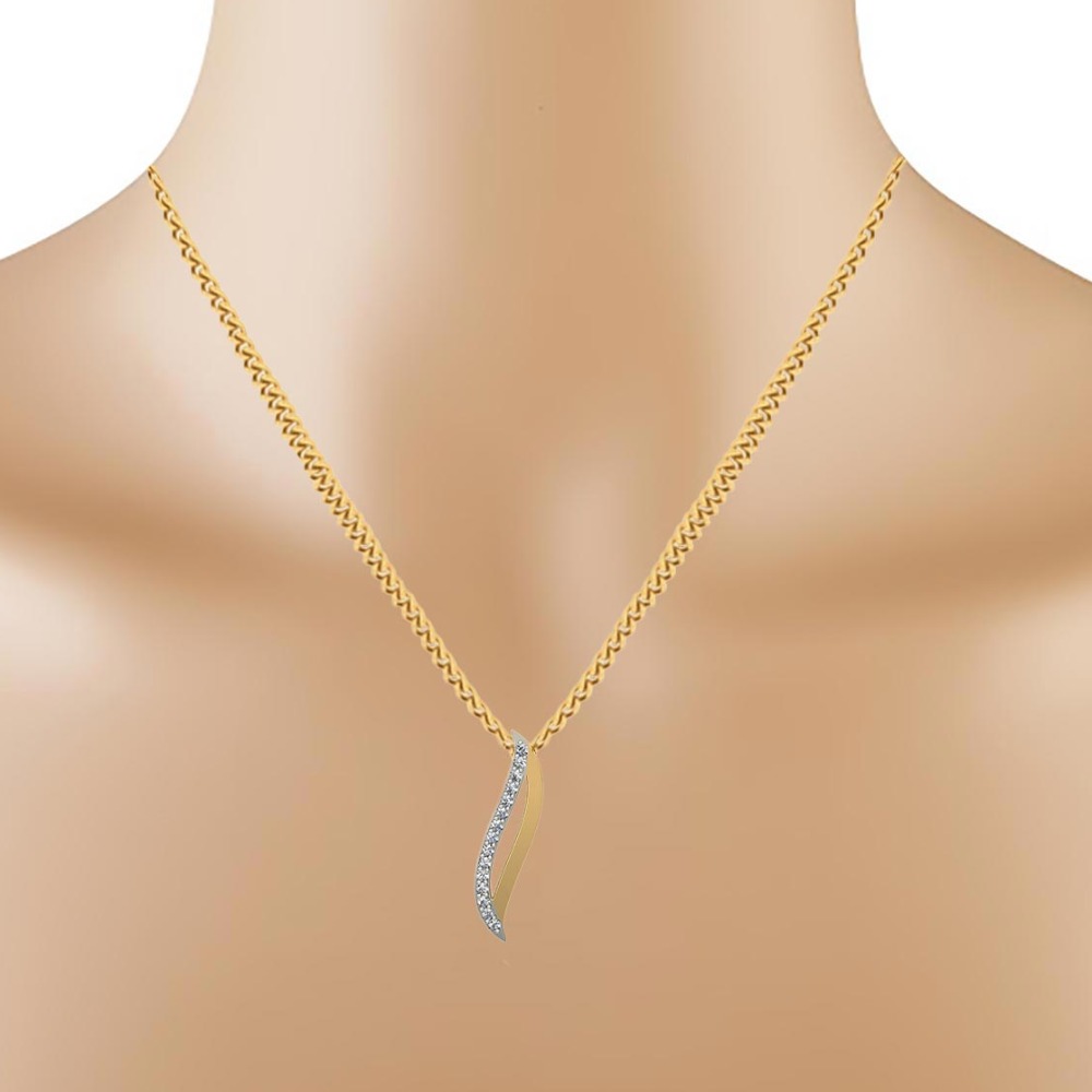 diamond metal waves pendant - Image 2