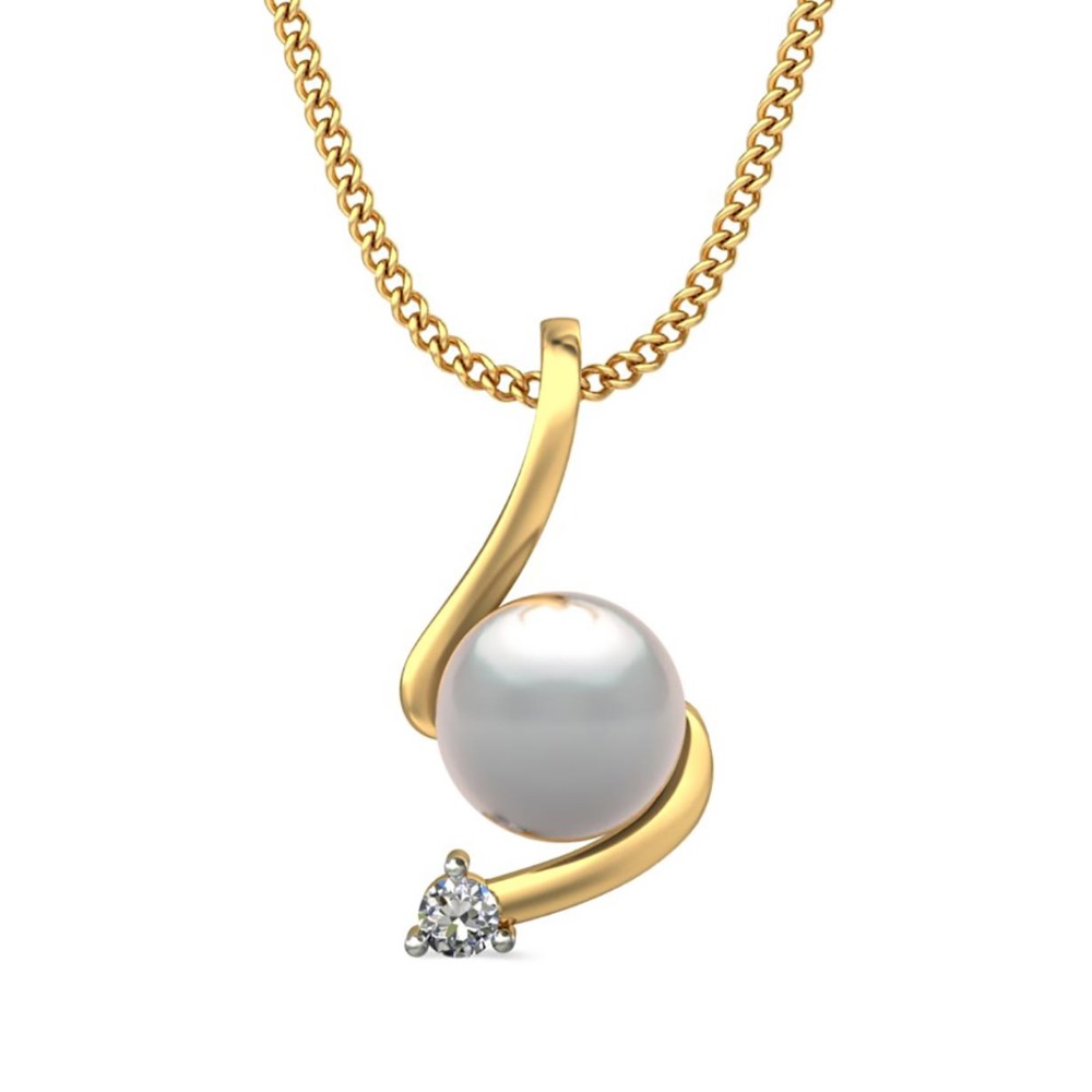 entwined pearl pendant