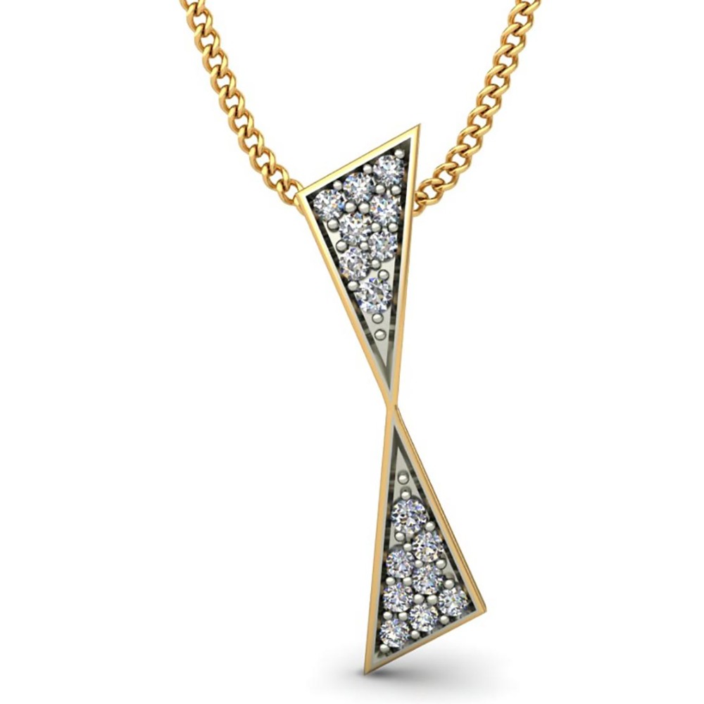 twin triangle pendant