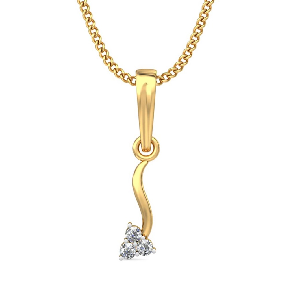 delicate wave pendant