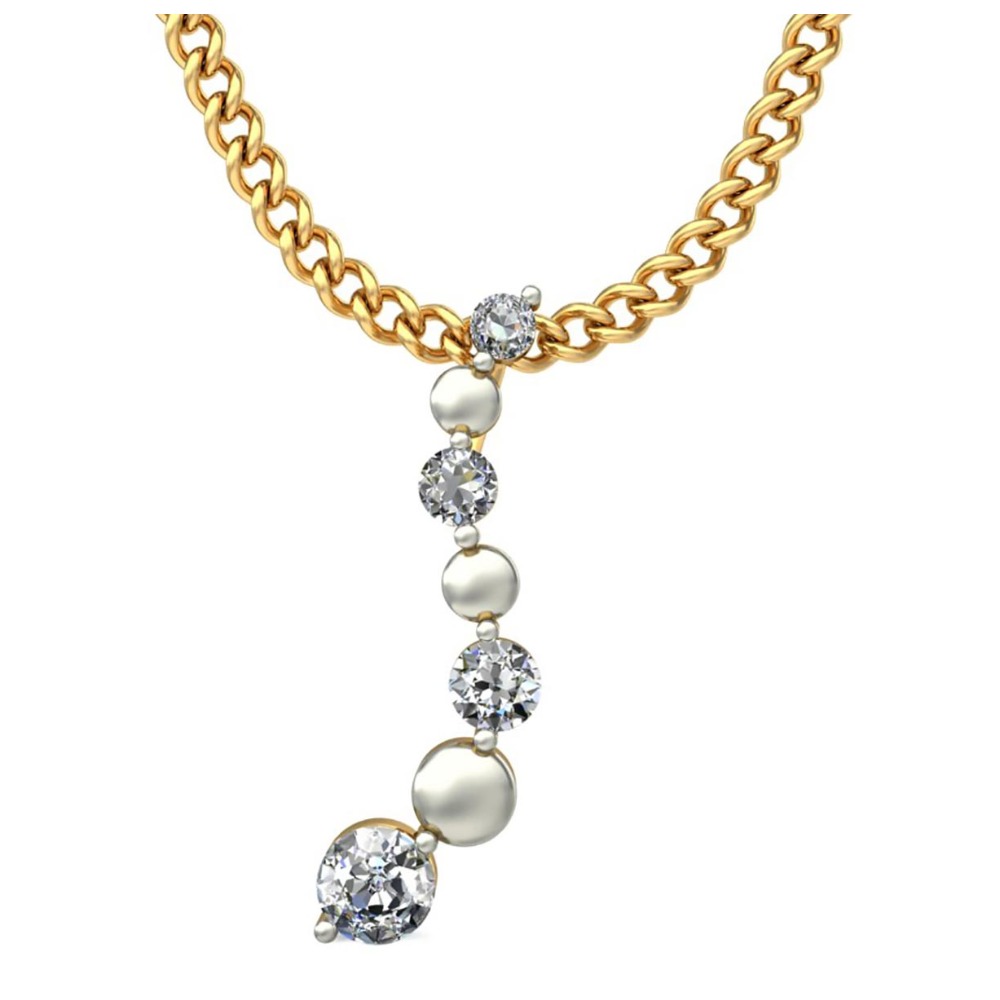 diamond pearl pendant