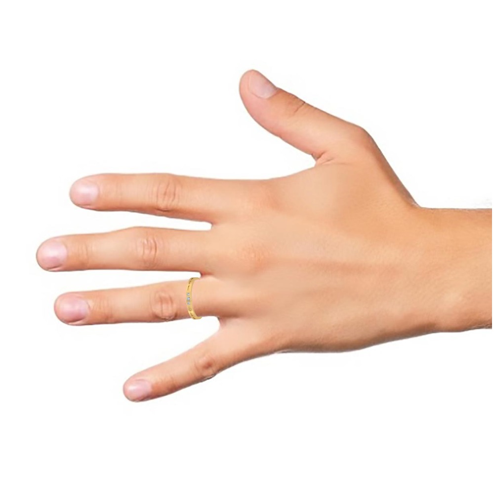 simple delicate gents ring - Image 2