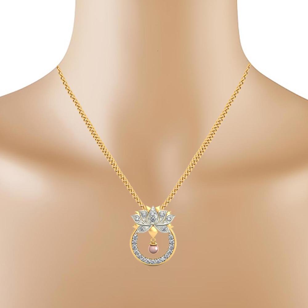 lotus pearl pendant - Image 2