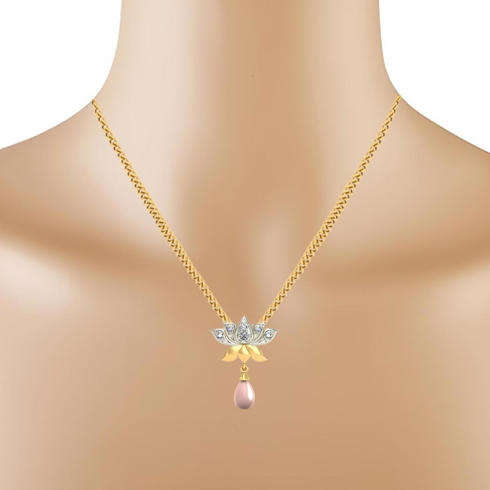 lotus pearl pendant - Image 2