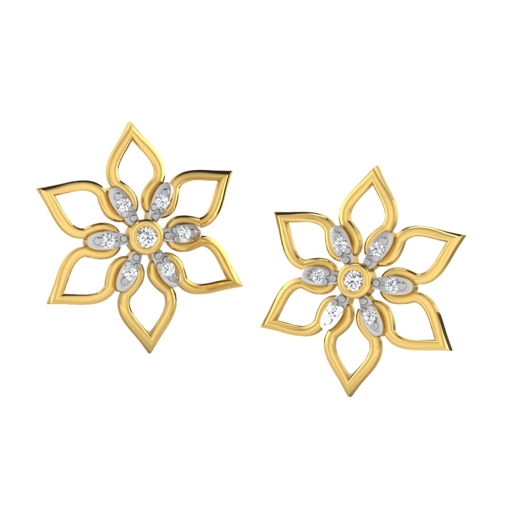 leaf star studs