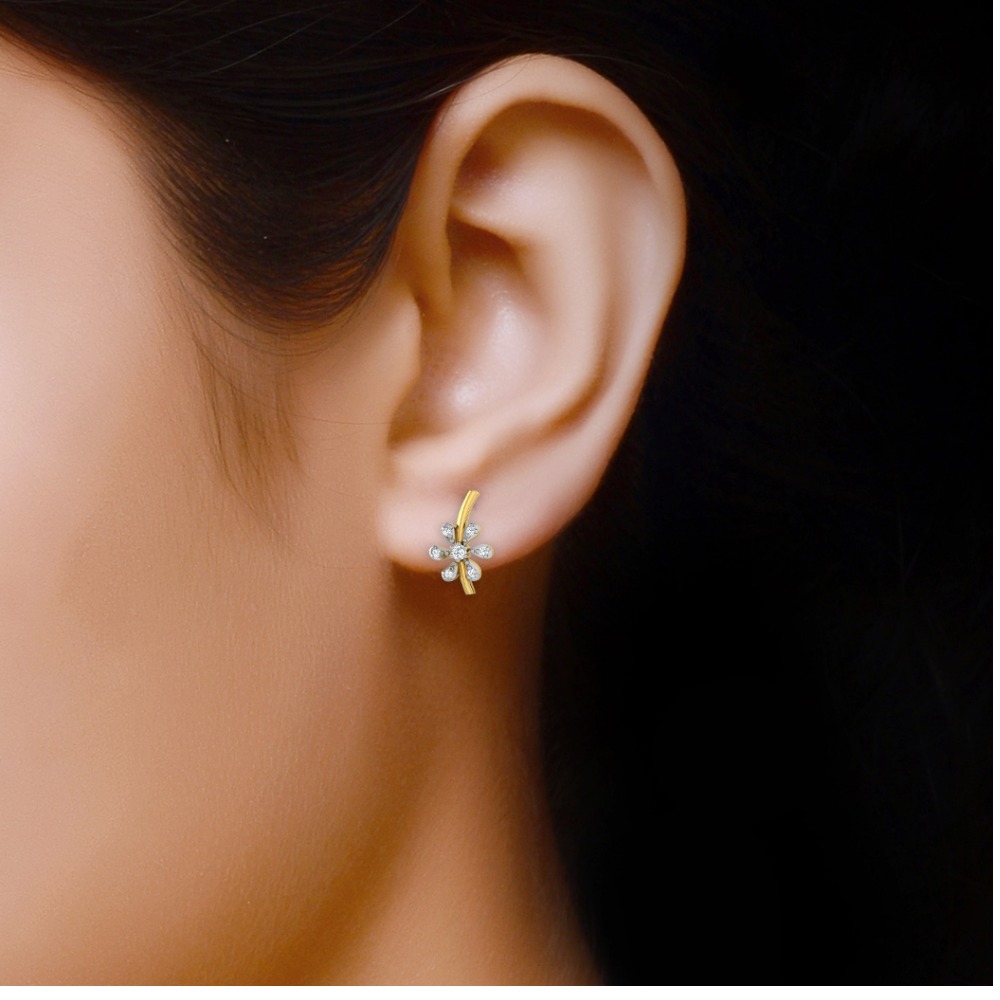 cute leaves studs - Image 2