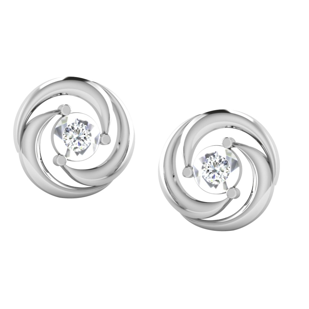 round diamond    studs