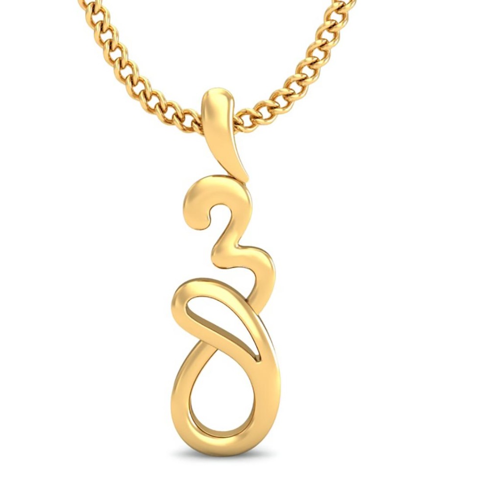 fancy curves pendant