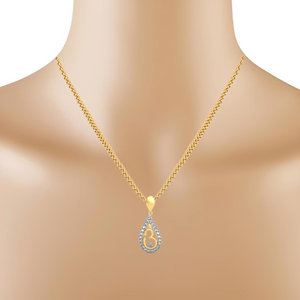 Delicate diamond pendant - Image 2