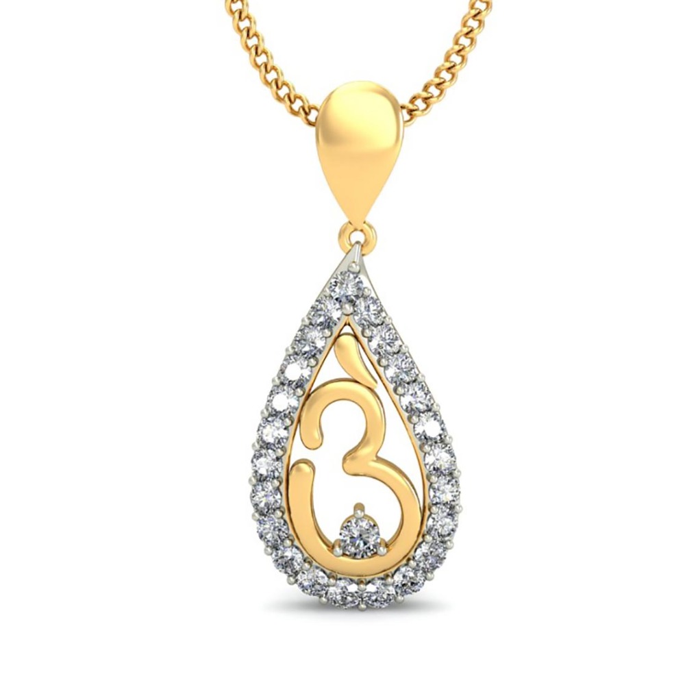 Delicate diamond pendant