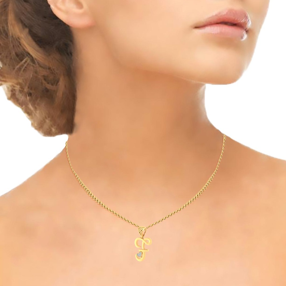 initial diamond pendant - Image 2