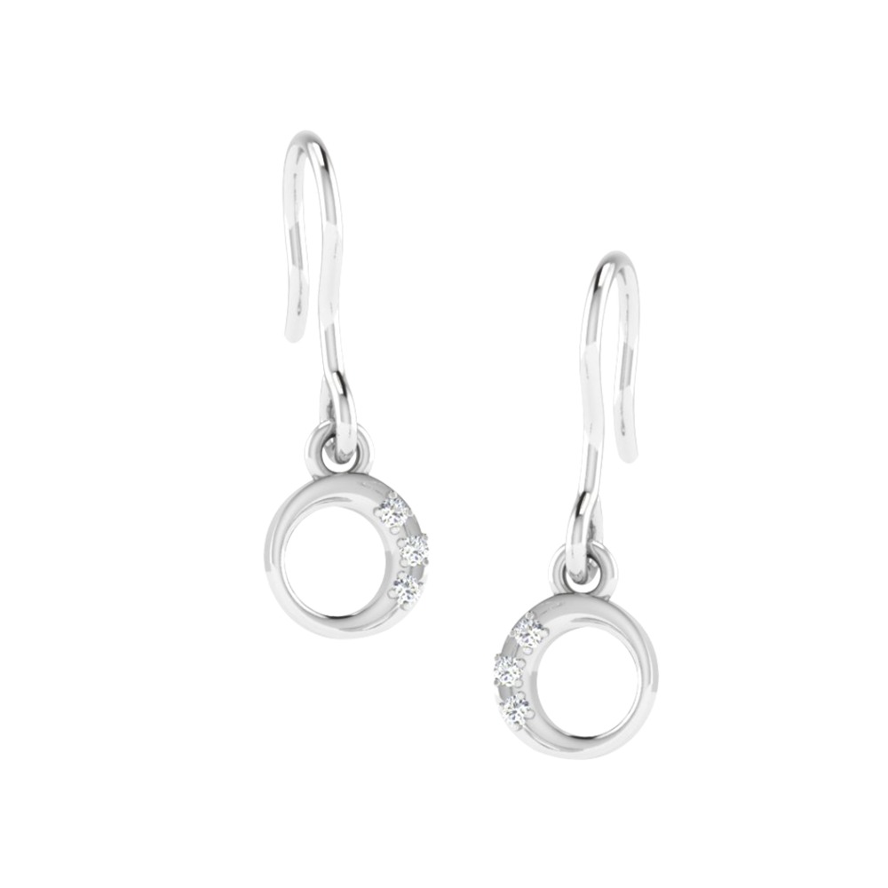 cutout round earring