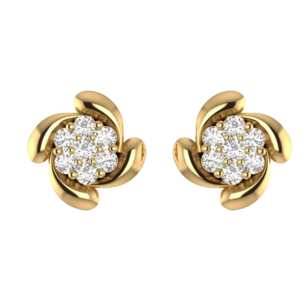 diamond gold studs