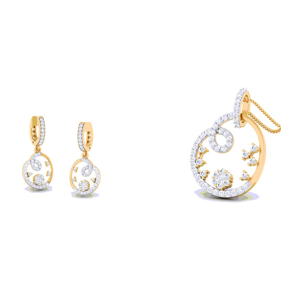 diamond pendant set