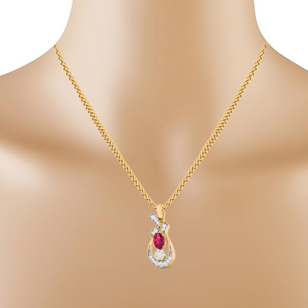 color stone Pendant Set - Image 2
