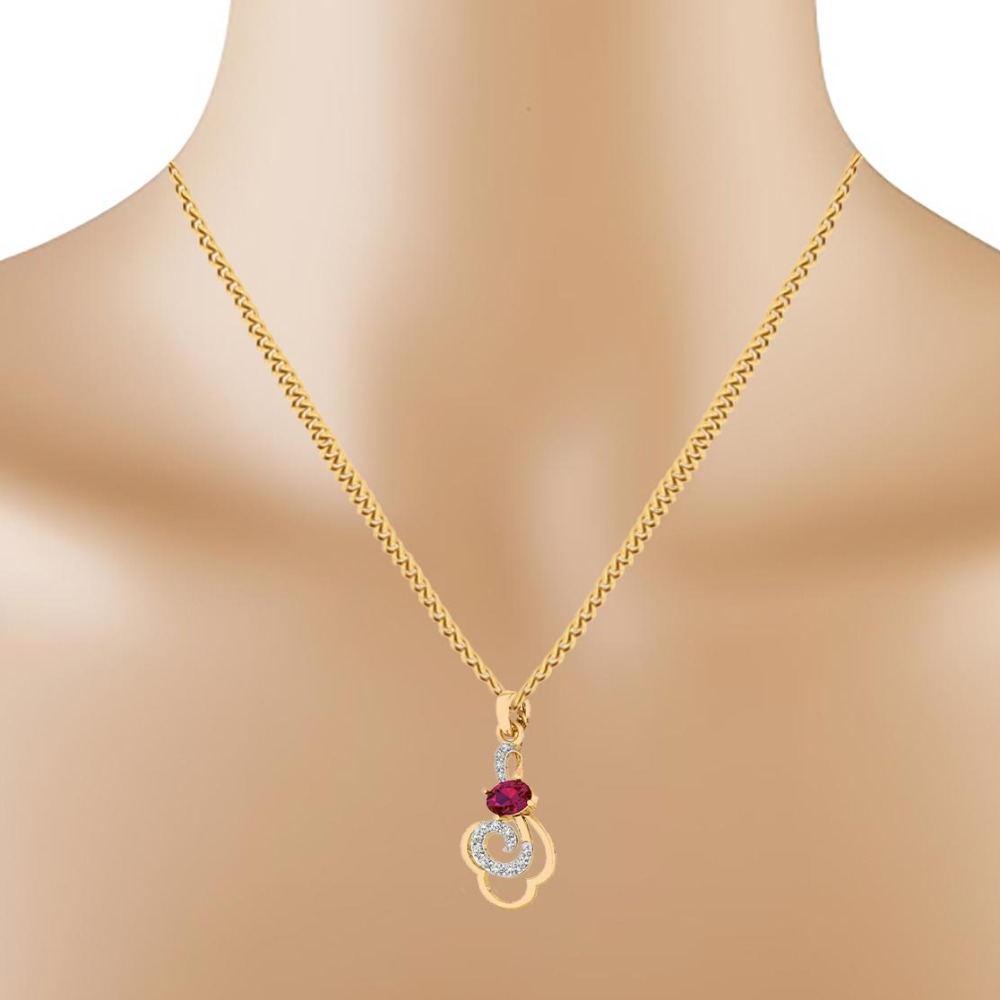 color stone Pendant Set - Image 2