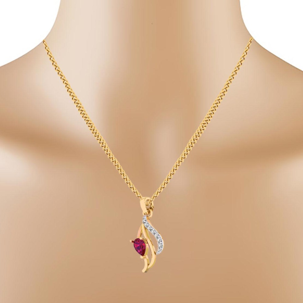 color stone Pendant Set - Image 2