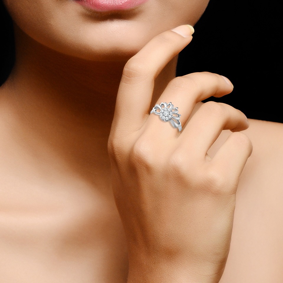 14KT LEAVES RING - Image 2