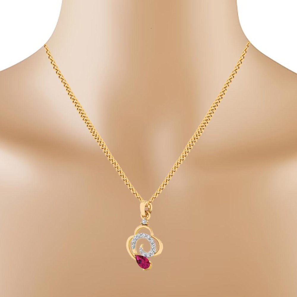 color stone Pendant Set - Image 2