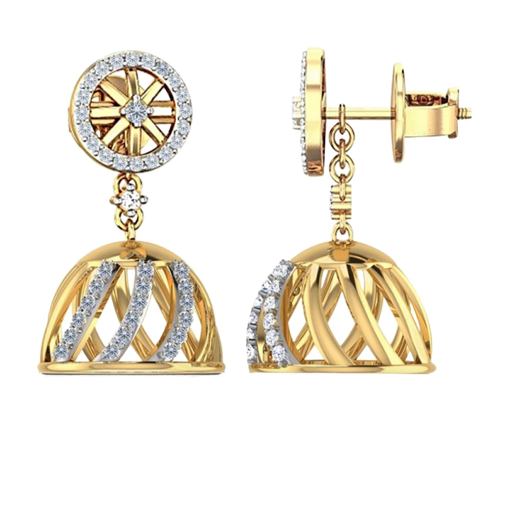 diamond jali jhumki