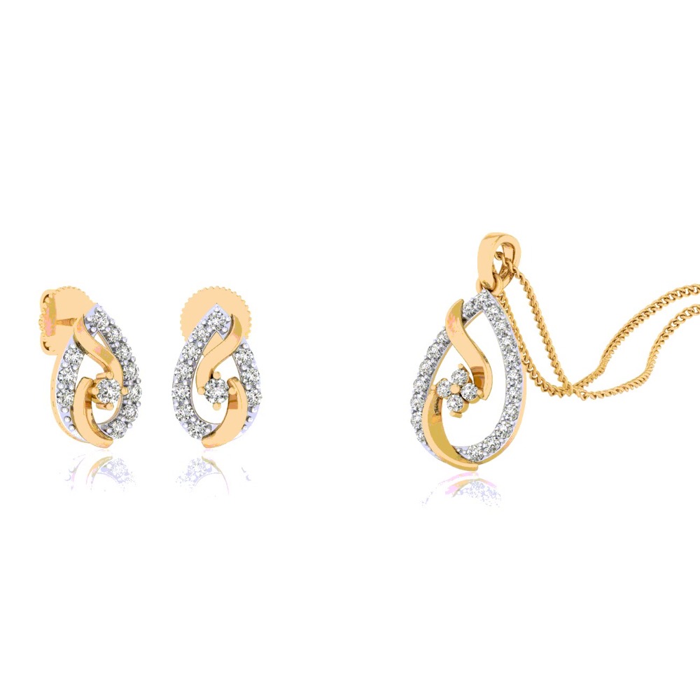 curves n fold fancy pendant set