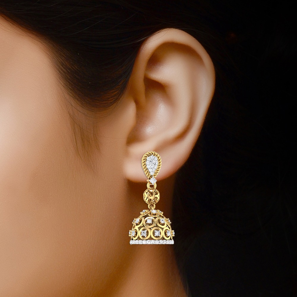 gold jhumki - Image 2