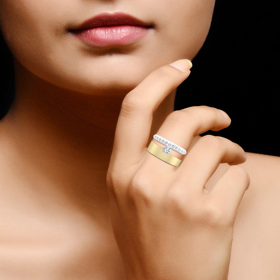 14KT GOLD SPRING RING - Image 2