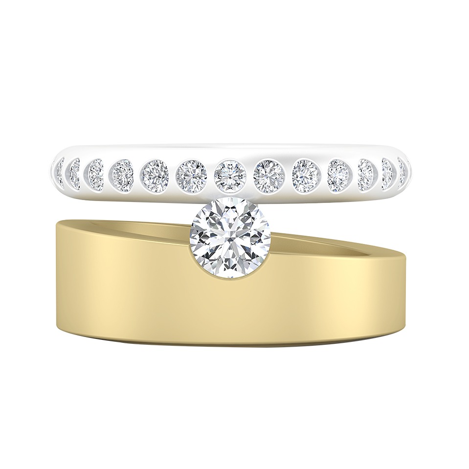 14KT GOLD SPRING RING