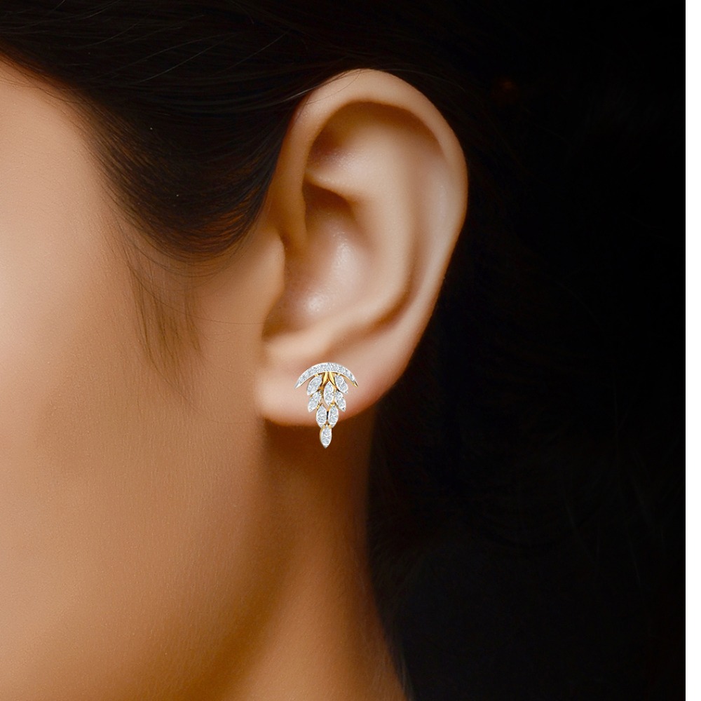 ladies diamond studs - Image 2