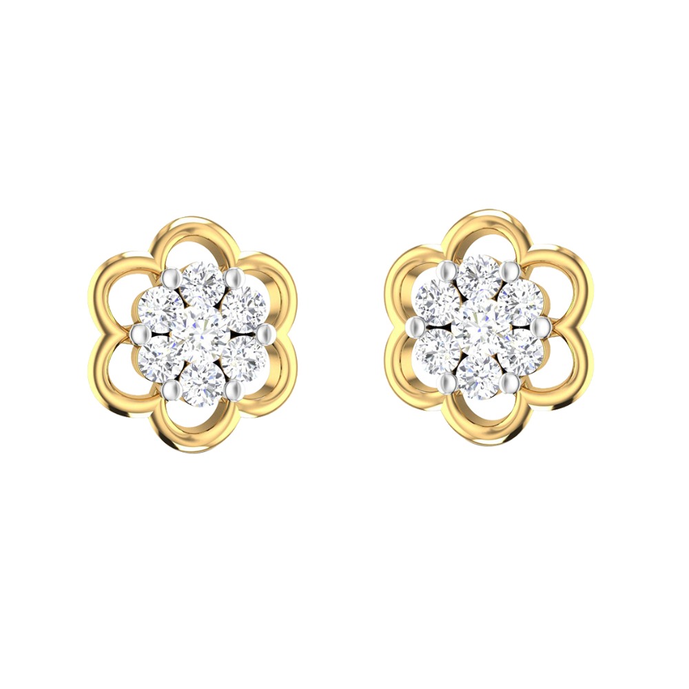 gold rimb studs