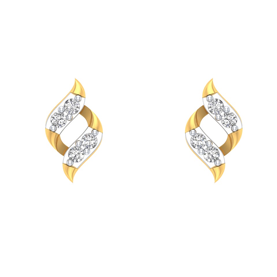 ladies gold studs