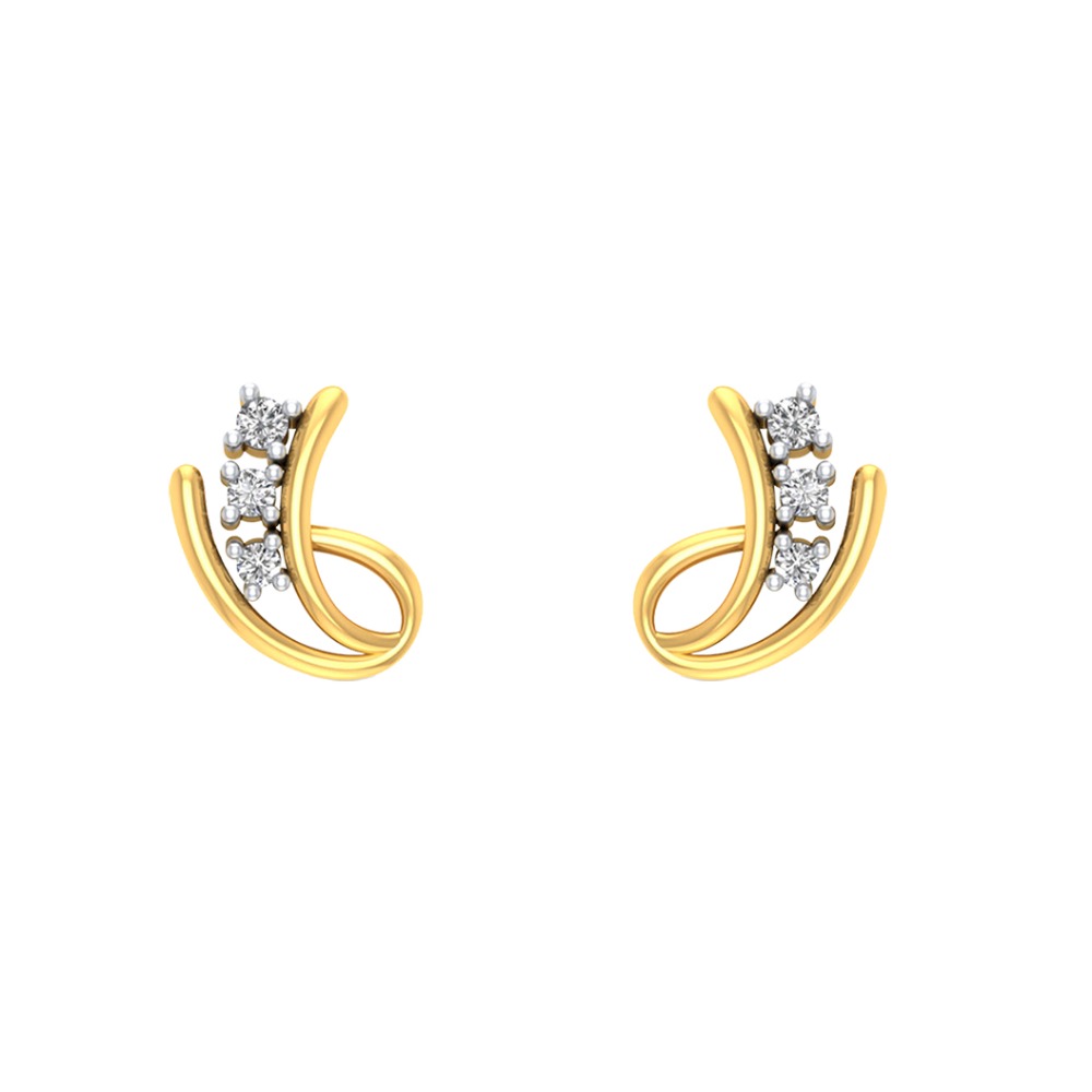 diamond ladies studs