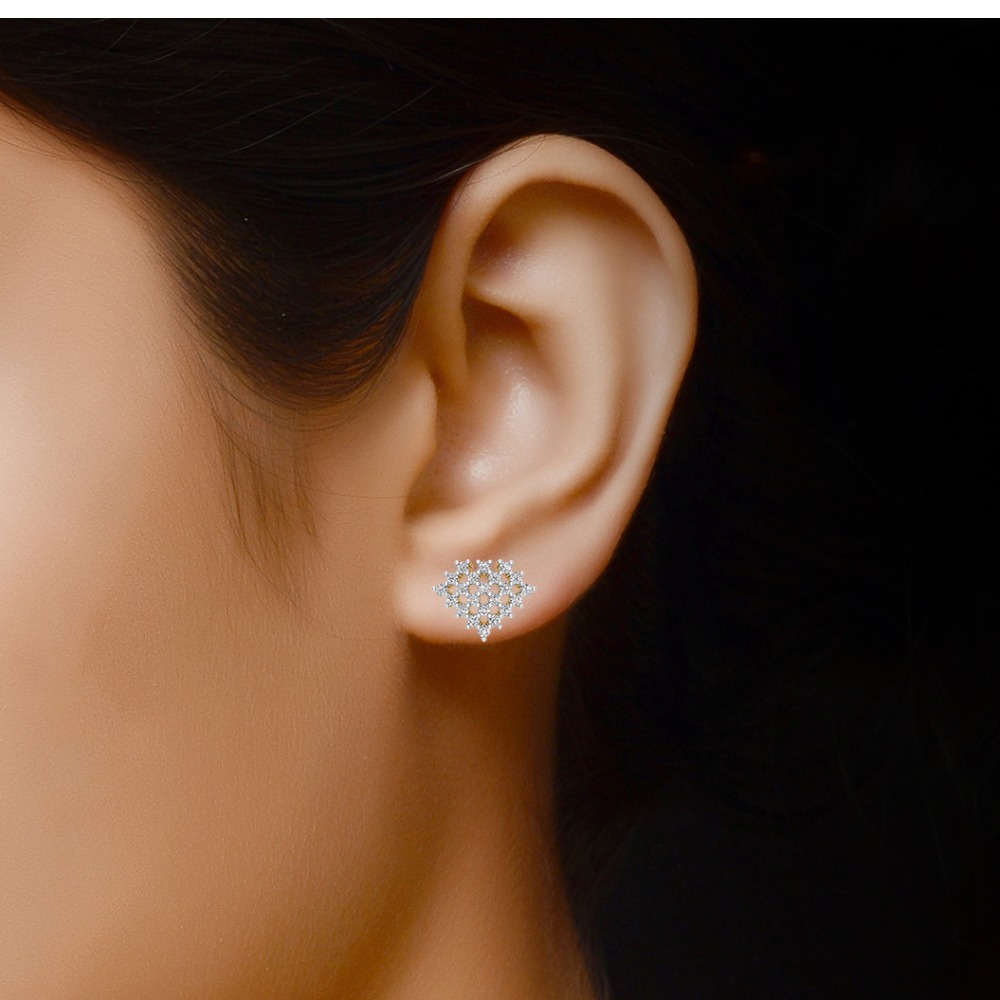 jali diamond studs - Image 2