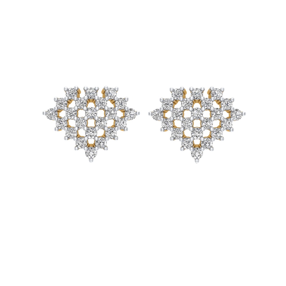 jali diamond studs