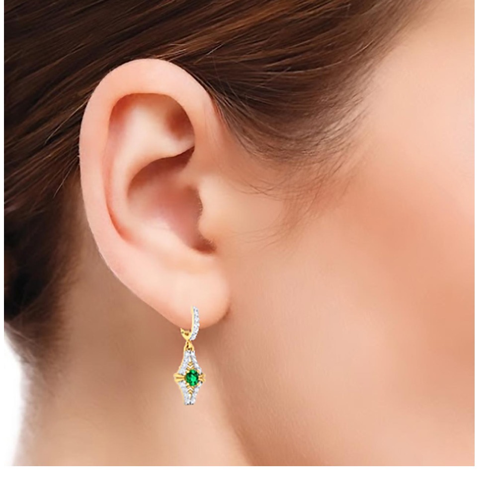 GREEN STONE EARRING - Image 2