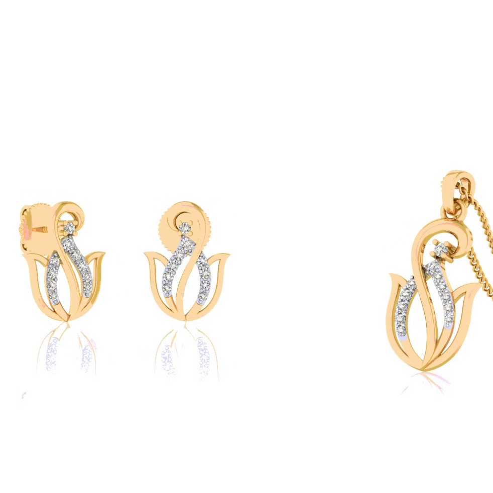 fancy curves pendant