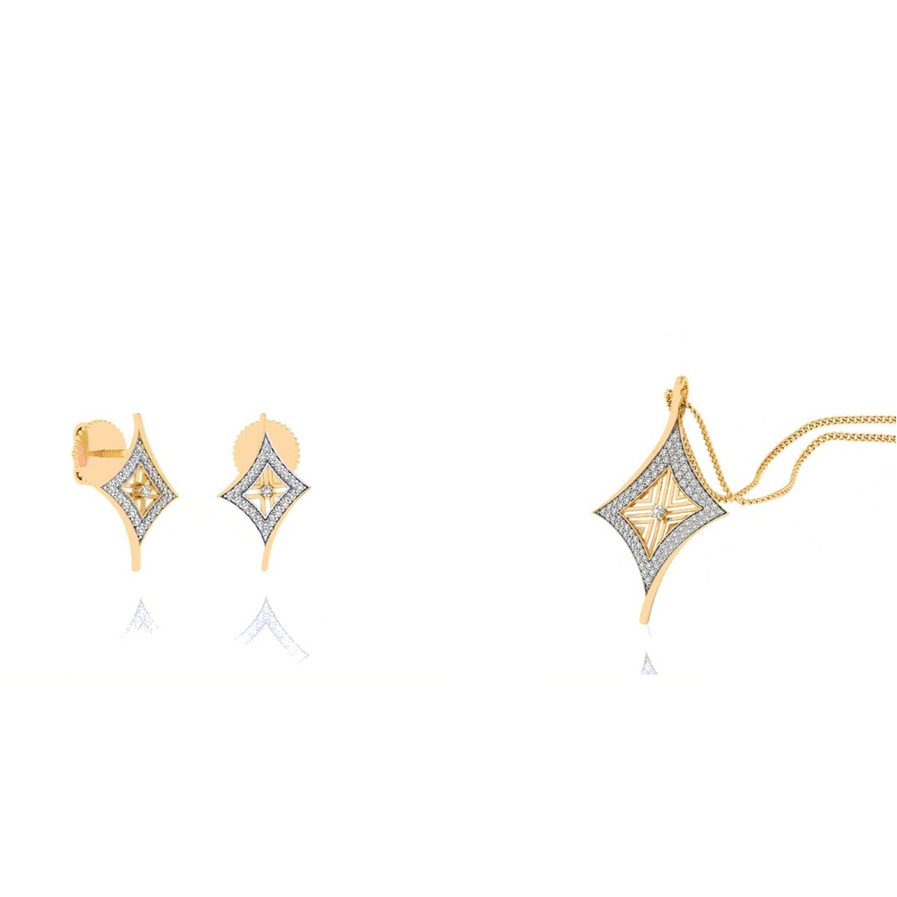 jaliwork pendant set