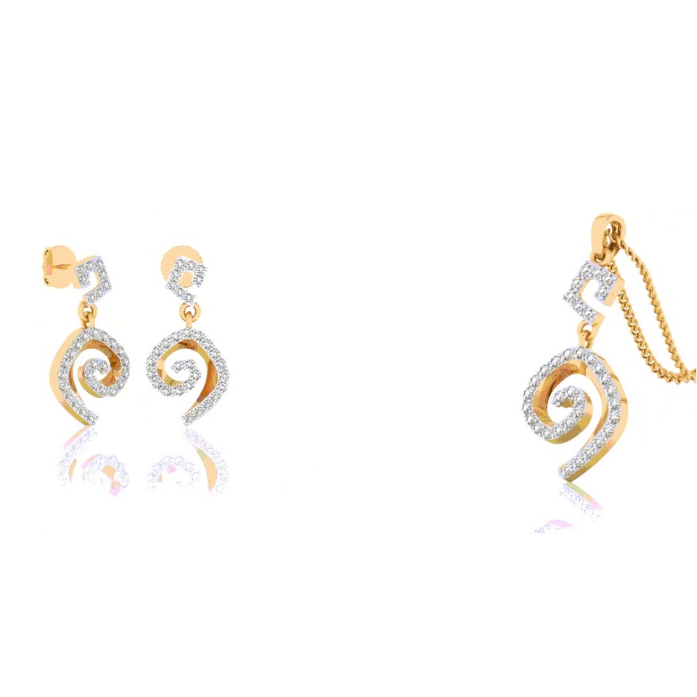 fancy curves pendant