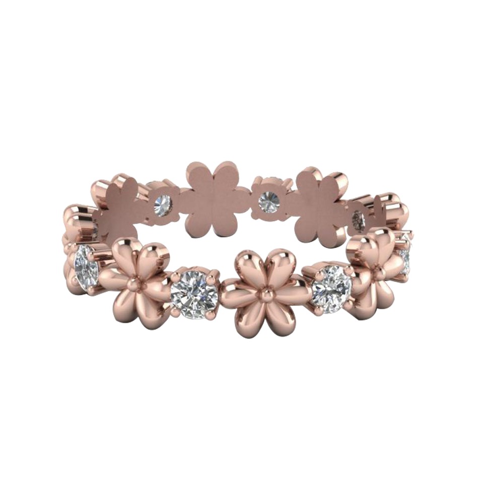 14kt floral ring