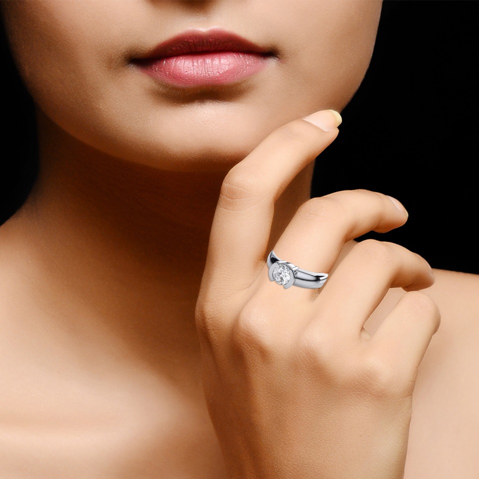 14kt solitaire ring - Image 2
