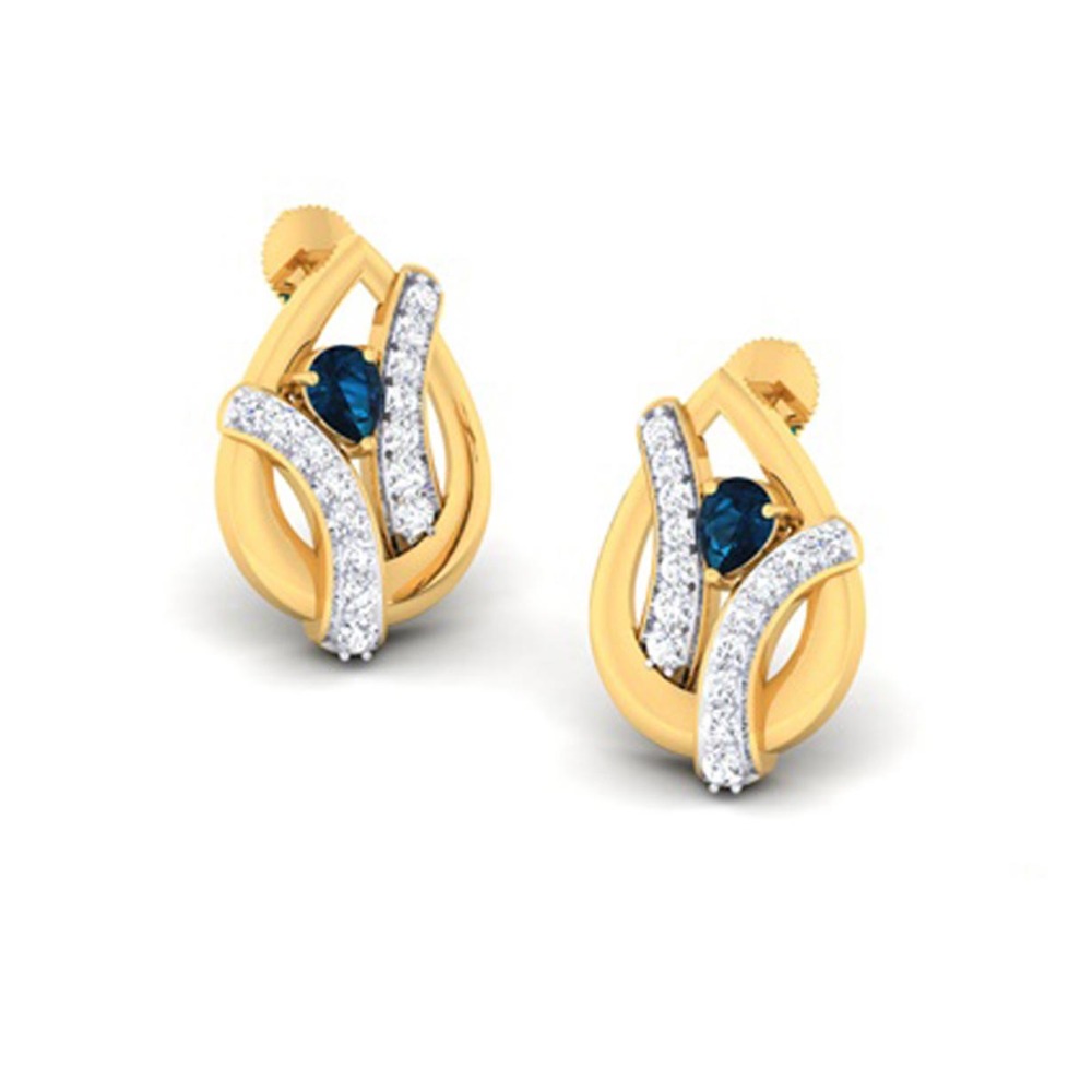 STONE GOLD STUDS