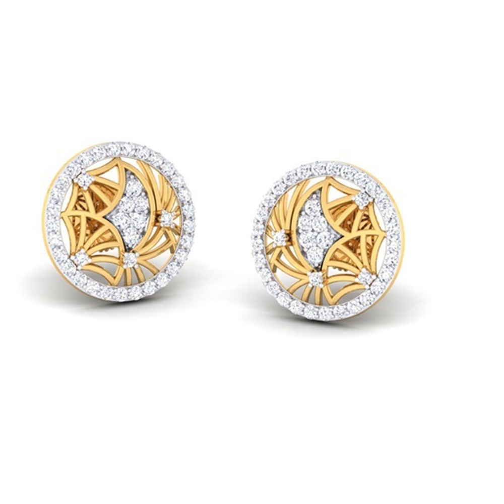 SPIDER NET STYLE GOLD STUDS
